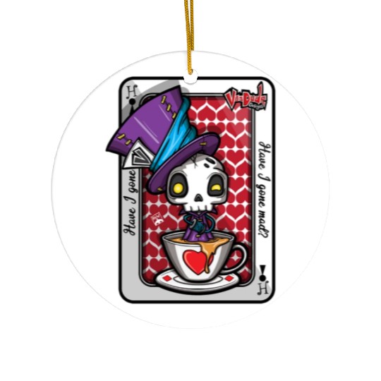 Mad Hatter Ceramic Ornaments