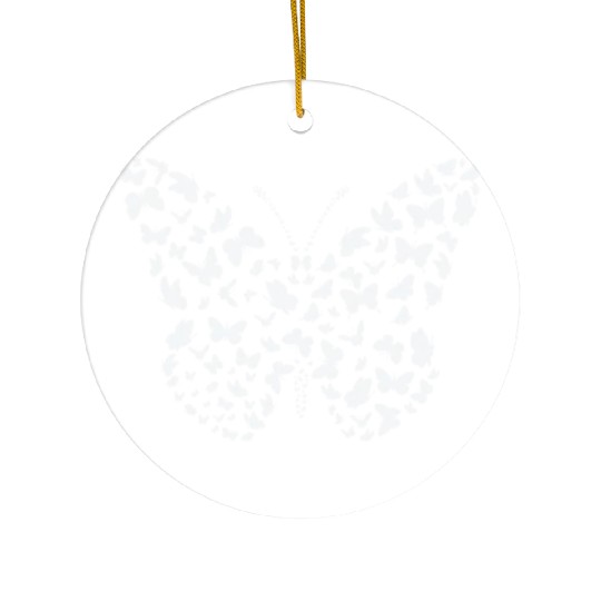 Butterfly Butterflies Insect Silhouette Ceramic Ornaments