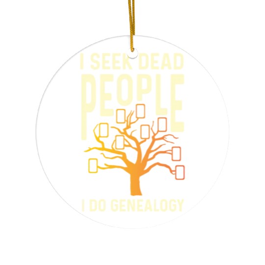 I Do Genealogy Archivist Gift Ceramic Ornaments