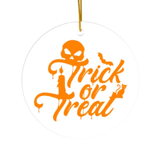 Trick Or Treat Ceramic Ornaments