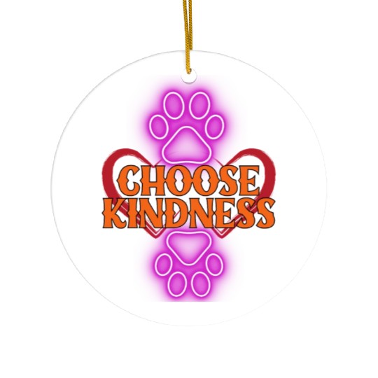 Choose Kindness Ceramic Ornaments