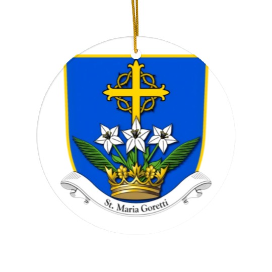 St Maria Goretti Lily Saints Catholic Purity Ceramic Ornaments