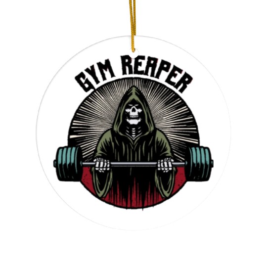 Gym Reaper Workout Ceramic Ornaments