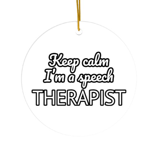 keep calm person Ceramic Ornaments