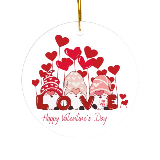 "Saint Valentin" Ceramic Ornaments