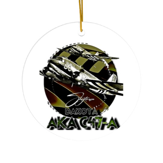 Douglas AKA C-47 Dakota Skytrain Military Version Ceramic Ornaments