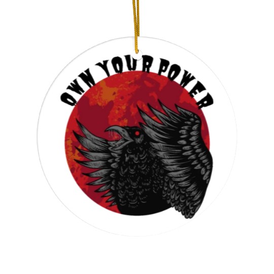 Own your power bold eagle Ceramic Ornaments