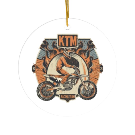 ktm racing team Ceramic Ornaments
