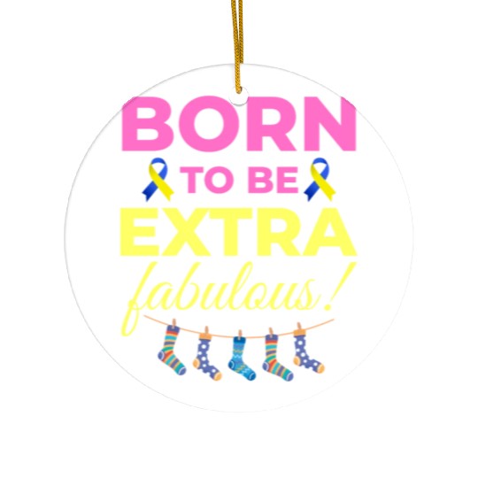 Down Syndrome Awareness Extra Fabulous Ceramic Ornaments