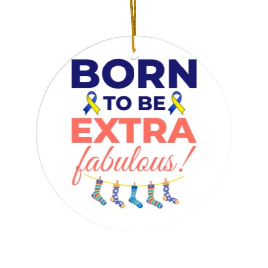 Down Syndrome Awareness Extra Fabulous Ceramic Ornaments