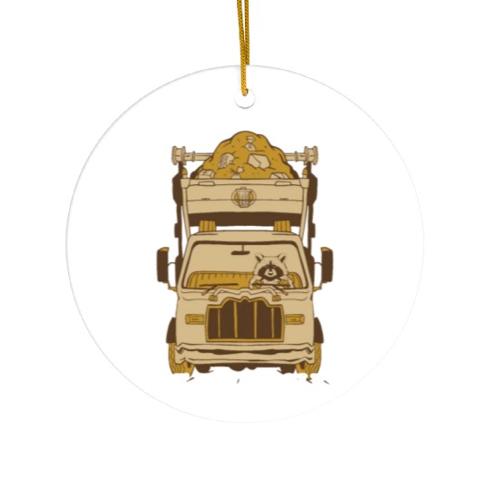 Funny Raccoons Trash Panda Racoon Lovers Ceramic Ornaments