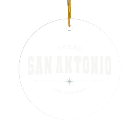 San Antonio (TX) USA Ceramic Ornaments