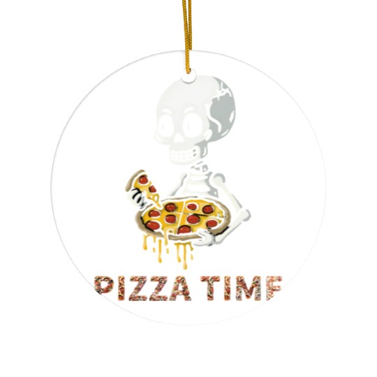 Cheesy Laughs: Pizza Apparel Ceramic Ornaments