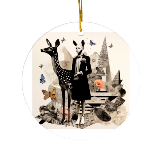 Deer Emily 1 Ceramic Ornaments