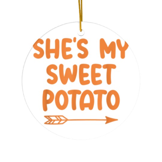 My Sweet Potato Couple Women Ceramic Ornaments