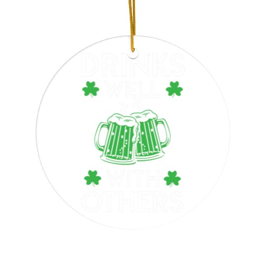 Green Beer St Patrick s Day Ceramic Ornaments