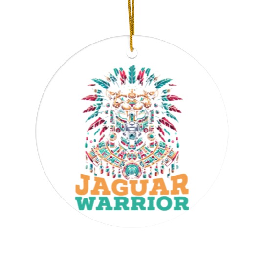 Aztec Jaguar Warrior Aztec Culture Indigenous Ceramic Ornaments