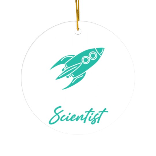 Rocket Scientist Future Mathematician Racket Ceramic Ornaments