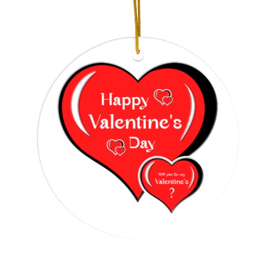 Valentine's Day. Ceramic Ornaments