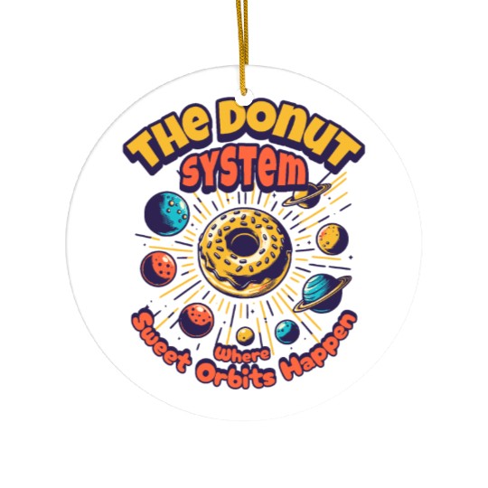 Donut Solar System Ceramic Ornaments