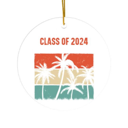 2024 Retirement Countdown Beach Ceramic Ornaments