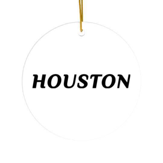Houston Lover Ceramic Ornaments