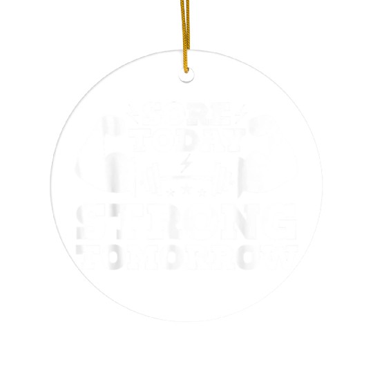 Motivational Fitness Gym Exercise Ceramic Ornaments