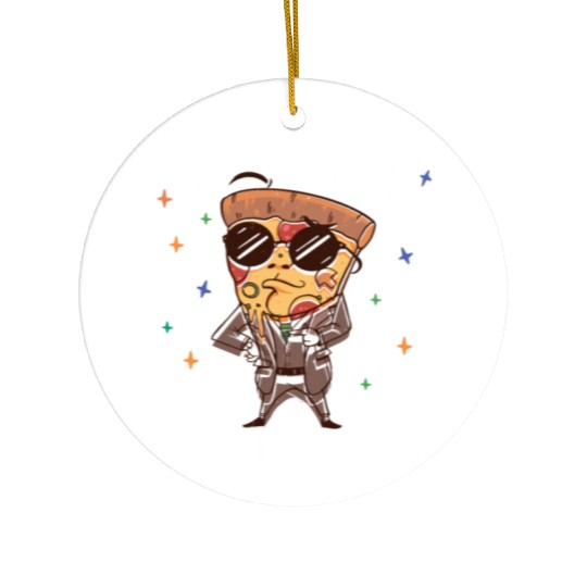 I Vote Pizza So Don't Blame Me Ceramic Ornaments