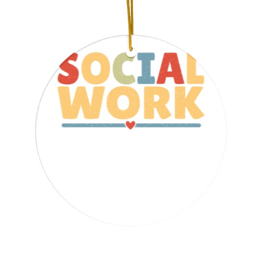 Political Science Social Works LCSW Social Worker Ceramic Ornaments