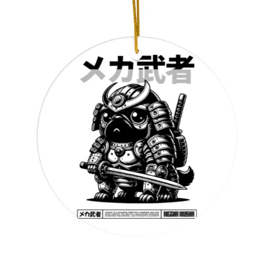 Pug Dog Musha Pets Ceramic Ornaments