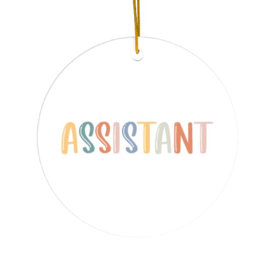 Assistant Principal Teacher Bright Assistant Teach Ceramic Ornaments