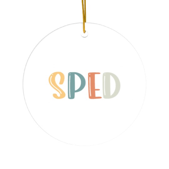 Sped Crew SPED Teacher Special Education Team SPED Ceramic Ornaments