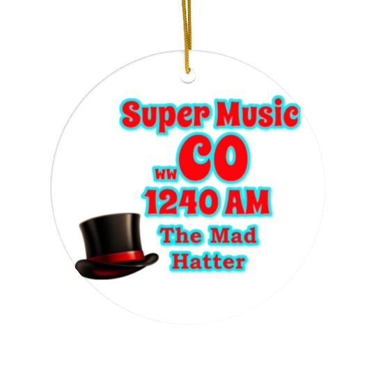 WWCO The Mad Hatter Ceramic Ornaments