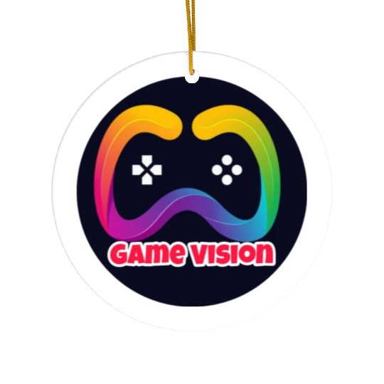 Game Vision Official YouTube Channel Logo Ceramic Ornaments