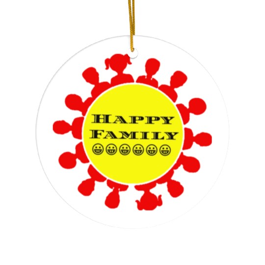 Happy family Ceramic Ornaments