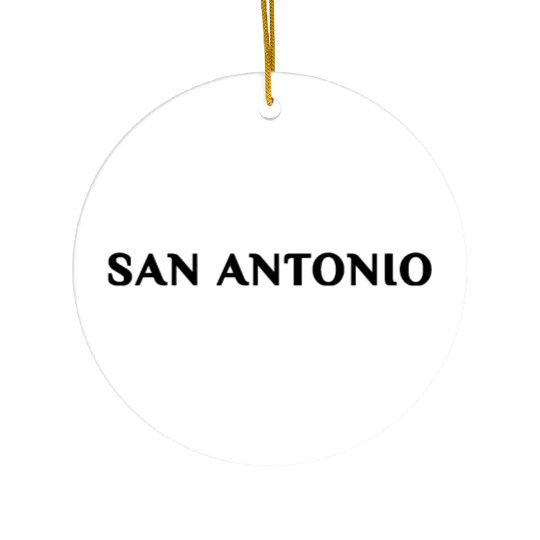 San Antonio Ceramic Ornaments