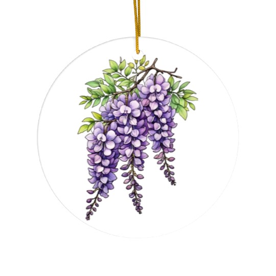 Lilac Ceramic Ornaments