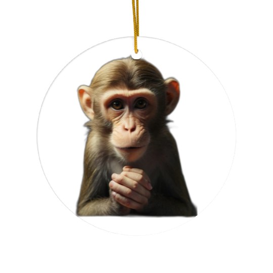 Productivity Unleashed: The Working Monkey Ceramic Ornaments