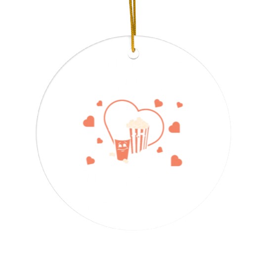 Popcorn Gift Couple Corny Popped Into My Life Ceramic Ornaments