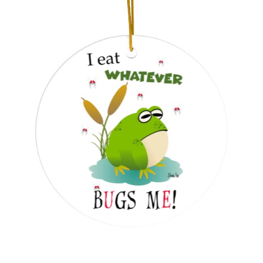 Cranky Toad Ceramic Ornaments