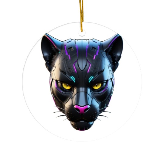 Robot Black Panther Ceramic Ornaments