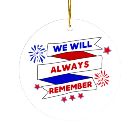 In April We Wear Red Autism Awereness Ceramic Ornaments