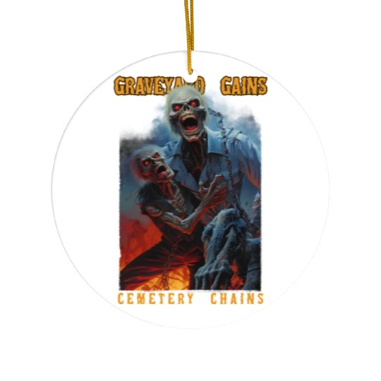 Graveyard Gains Cemetery Chains Ceramic Ornaments