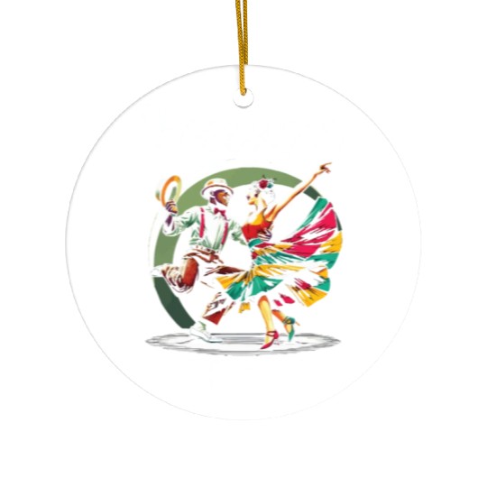 Lindy Hop Dancer Swinging Dancing Swing Dance Ceramic Ornaments
