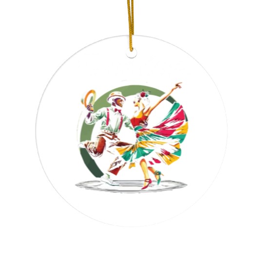 Lindy Hop Dancer Swinging Dancing Swing Dance Ceramic Ornaments
