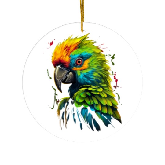 Macaw Parrot for a Bird Lover Animal Lover Ceramic Ornaments
