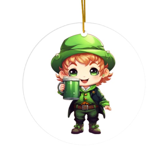 Green Beer on St Patricks Day Ceramic Ornaments