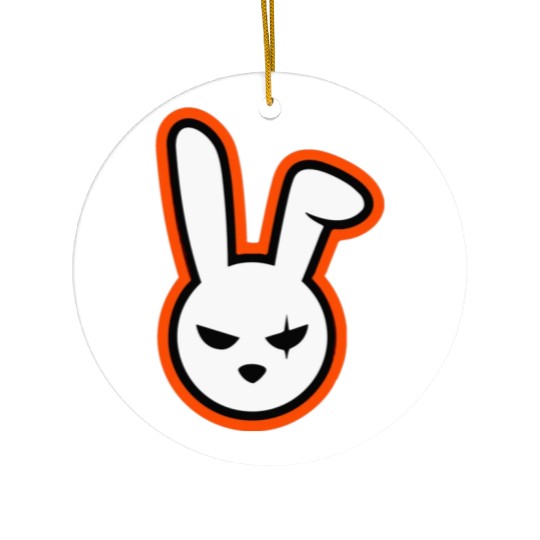 Angry Bunny Ceramic Ornaments