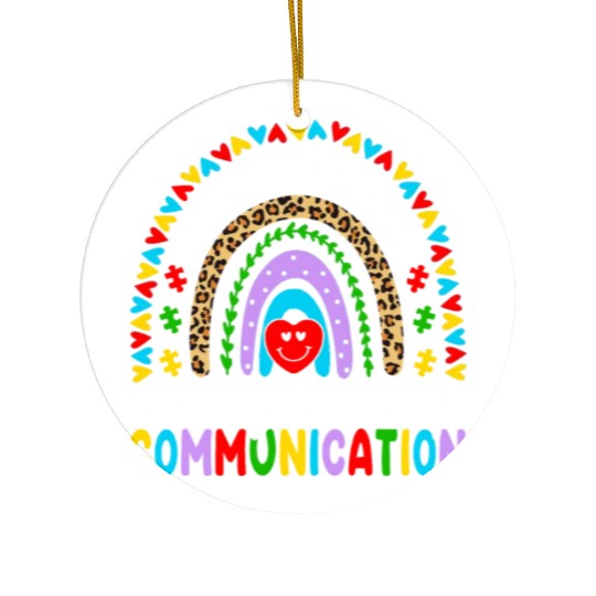 Behavior Is A Form Of Communication Sped Teacher Ceramic Ornaments