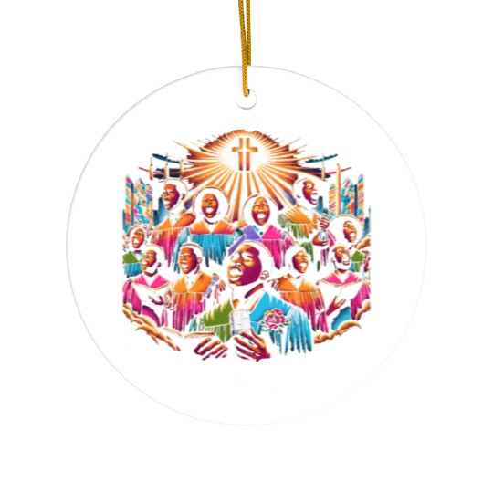 Gospel Music Religious Bible Scripture Christian Ceramic Ornaments